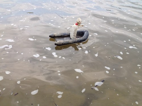 Micro Polo alone on the wide ocean, Aug. 2014