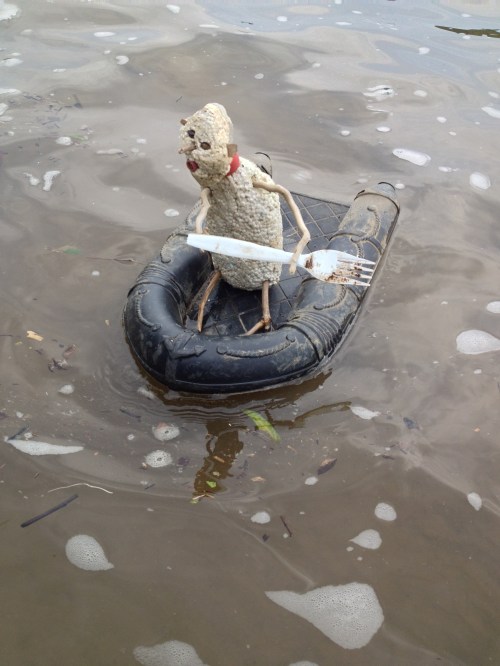 Micro Polo and his raft, Aug. 2014