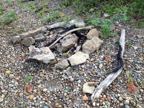 old firepit, Aug. 2014