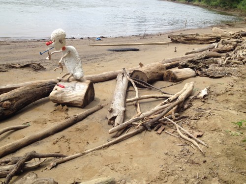 Jimmy D. by the river, Falls of the Ohio, Sept. 2014