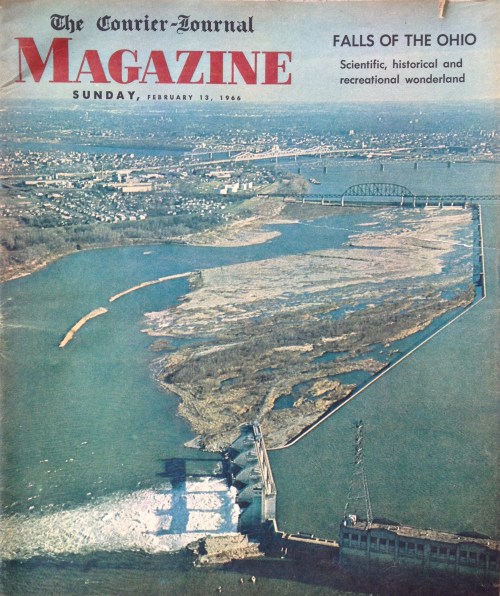 Falls of the Ohio article, Courier-Journal Magazine cover, Feb. 13, 1966