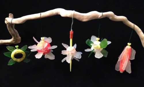 2014 Ice Blossom Ornaments made with Falls of the Ohio found materials