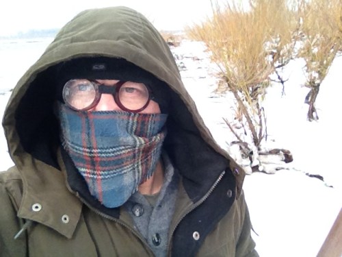 The Artist at Exit 0 in winter time, Feb. 2015