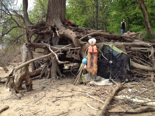 Tall Figure, "Ginger Lifevest", Falls of the Ohio, May 2015