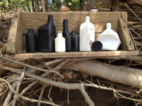 Black and White Plastic Arrangement, Falls of the Ohio, May 2015