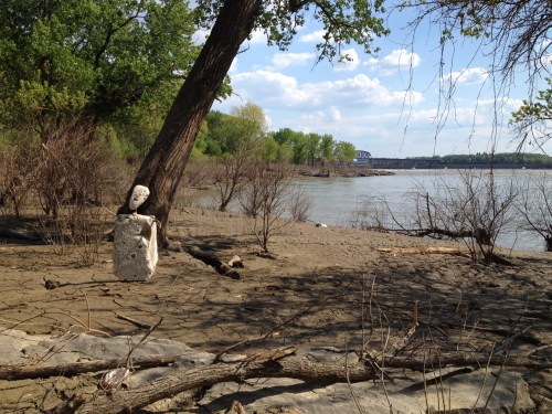 Bemoaning Figure, Falls of the Ohio, May 2015