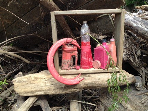 Red Compostion, Falls of the Ohio, May 2015