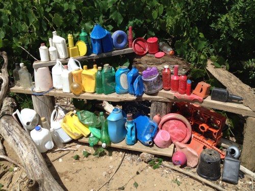 Triple-tiered Petroleum Rainbow, Falls of the Ohio, June 2015