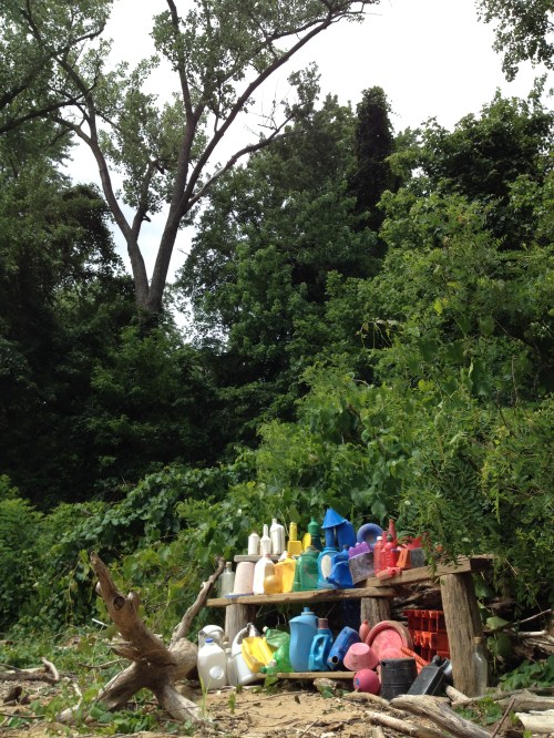 Triple-tiered Petroleum Rainbow at the Falls of the Ohio, June 2015