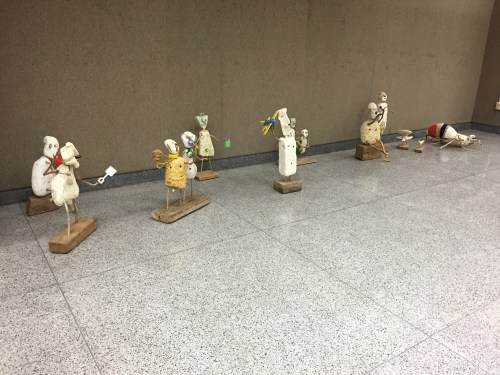 Delivered sculptures at E.K.U., Sept. 2015