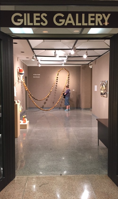 Entry into the Giles Gallery, Sept. 24, 2015